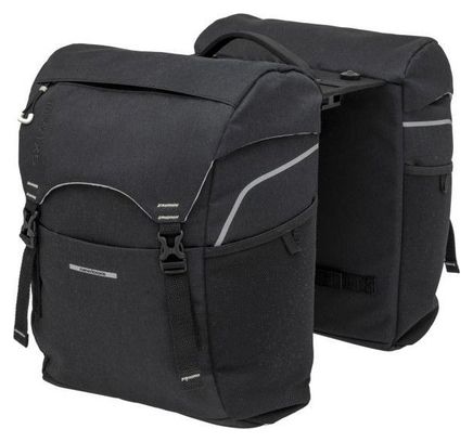 NEW LOOXS Sacoche double Sports Mik 32 Litres 29 X 39 X 16 Cm - Noir