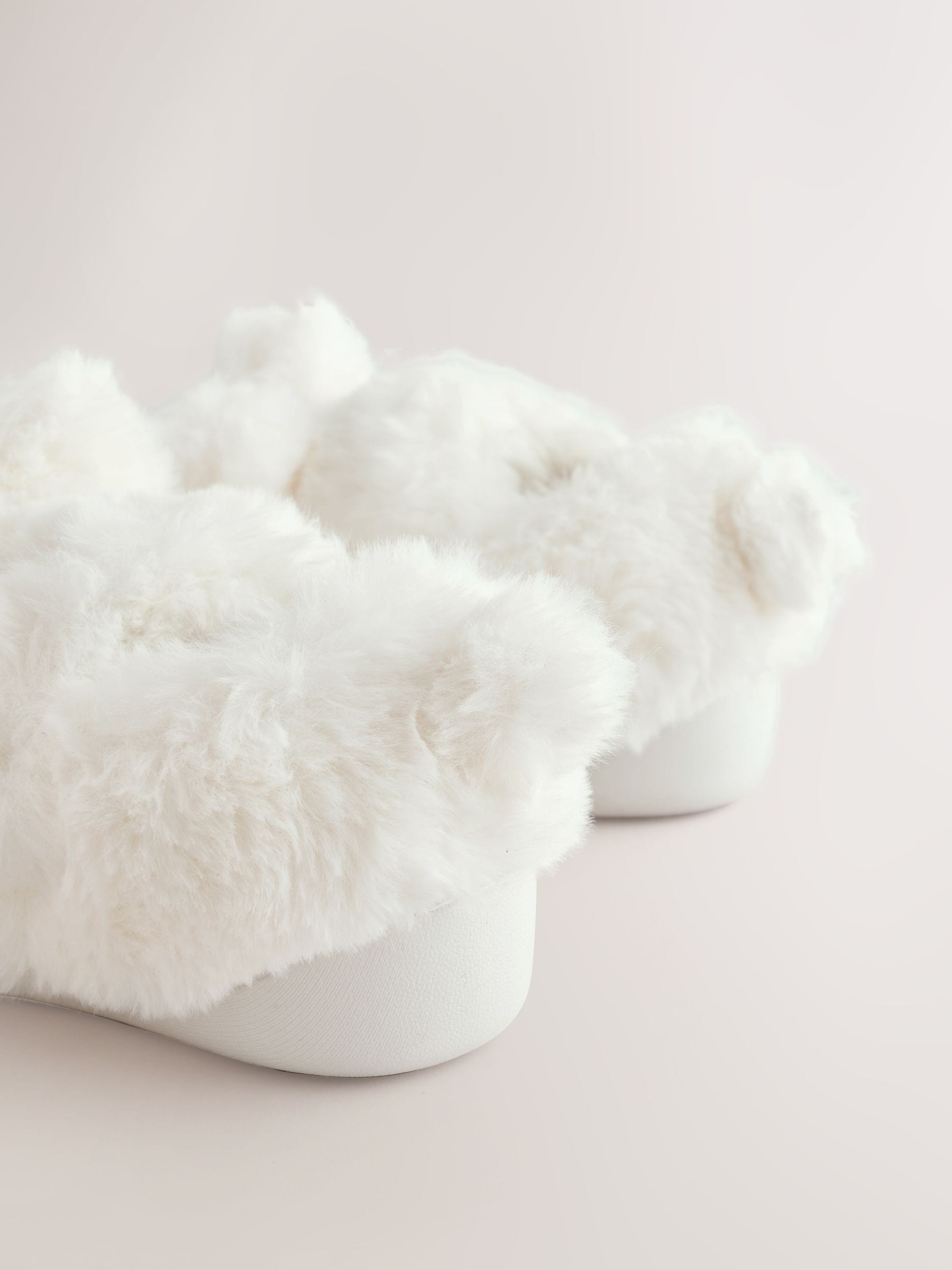 Wit - Pantoffels met antislip-zool