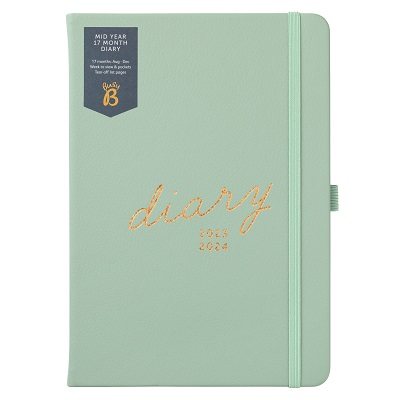Mint Green 17 Months Diary 2023-2024 (Diary)