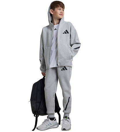 adidas Performance Holzning Jacke - Z.N.E. - Grau Meliert m. Sch