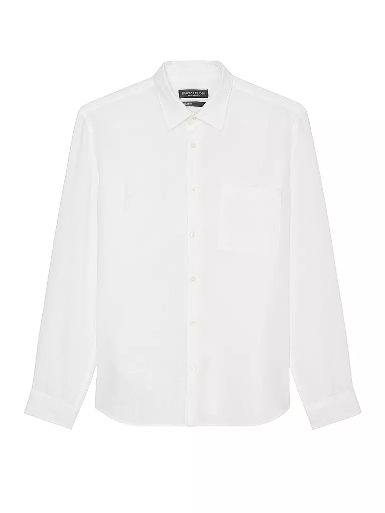 MARC O'POLO Leinenhemd  weiss