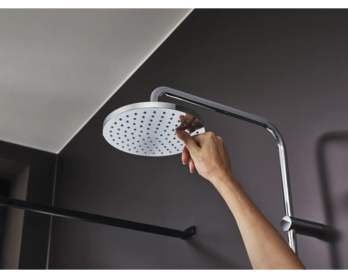 hansgrohe douchekolom incl. thermostaat VERNIS BLEND Showerpipe 200 1jet EcoSmart chroom 26089000