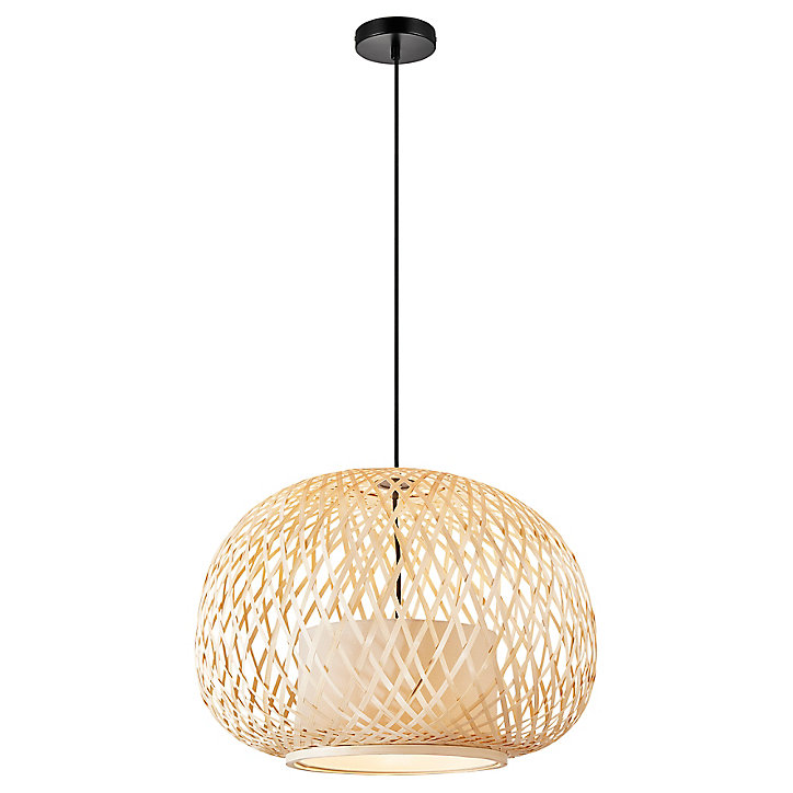 Suspension Hisoka E27 40W IP20 139 x 50 cm naturel