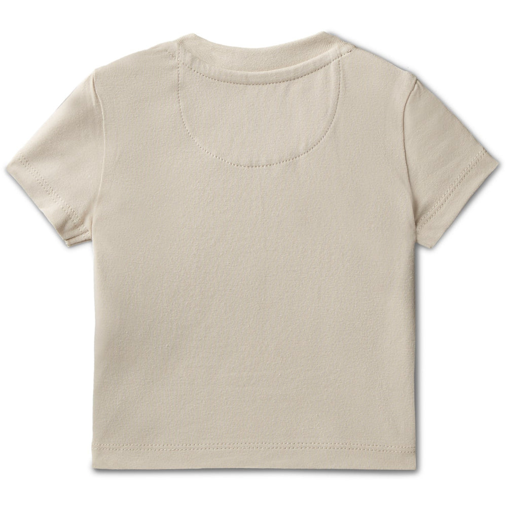 Køb Calvin Klein Oatmeal Ck Logo Ss T-Shirt