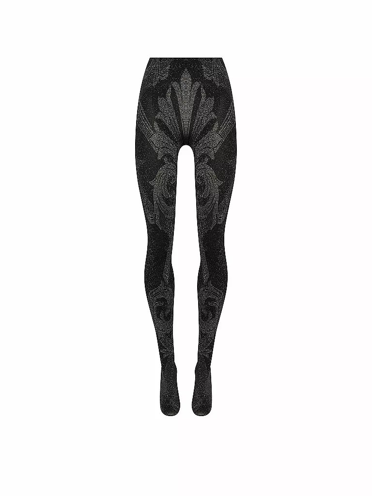 WOLFORD Modestrumpfhose WOLFORD x ETRO 150 black / silver  schwarz