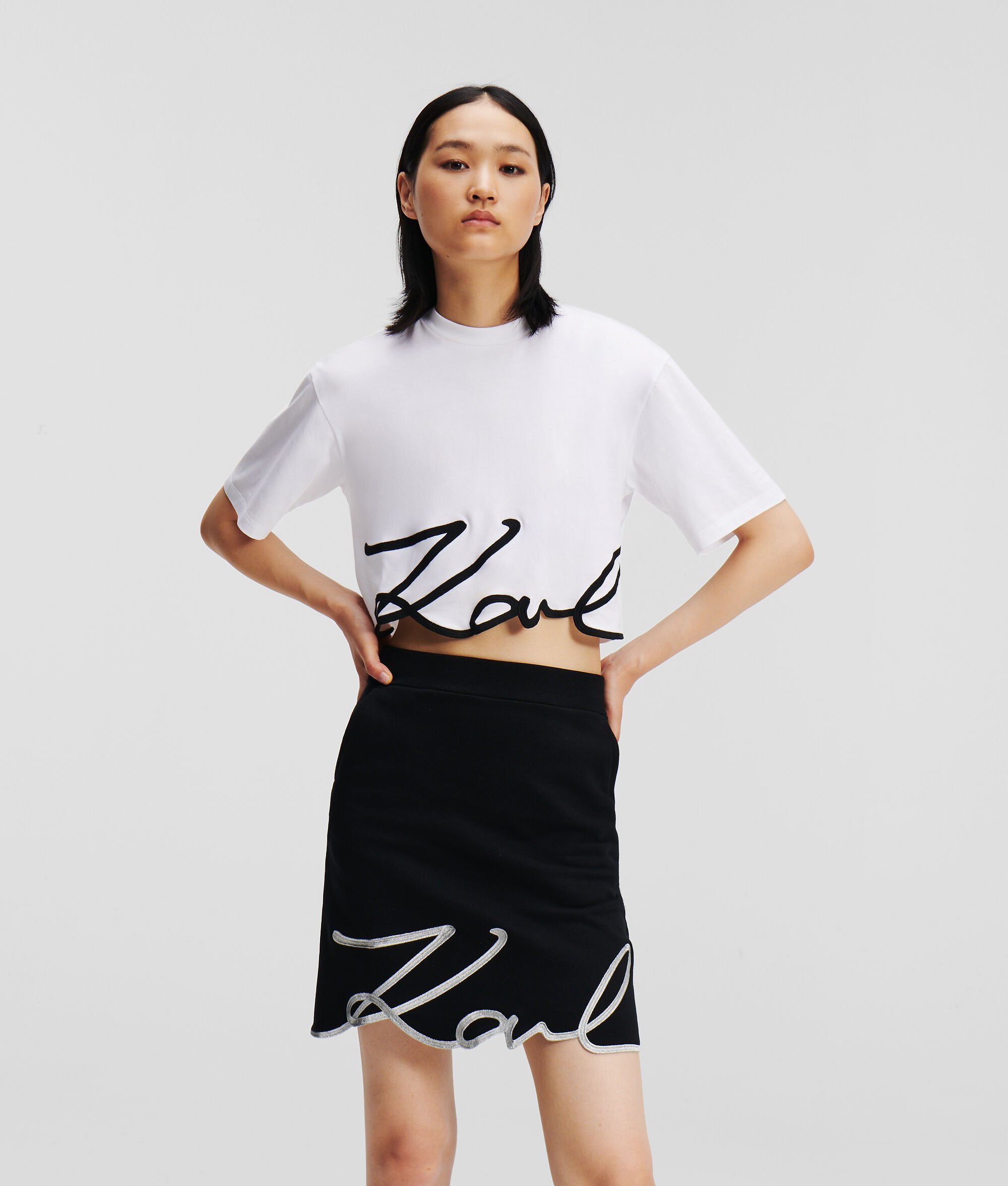 T-SHIRT À OURLET KARL SIGNATURE