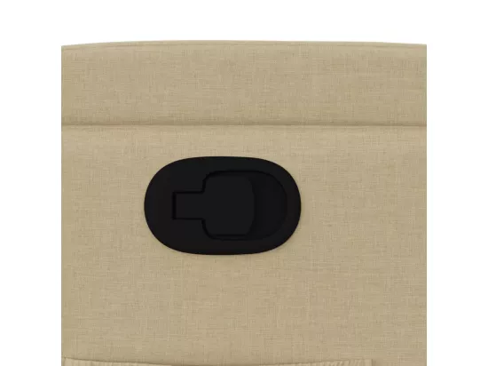 Fauteuil inclinable Crème Tissu