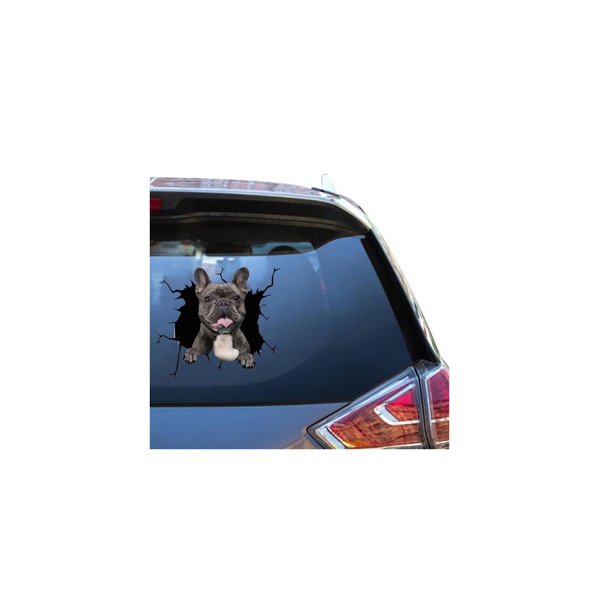 Bildekal - Glad Fransk Bulldog