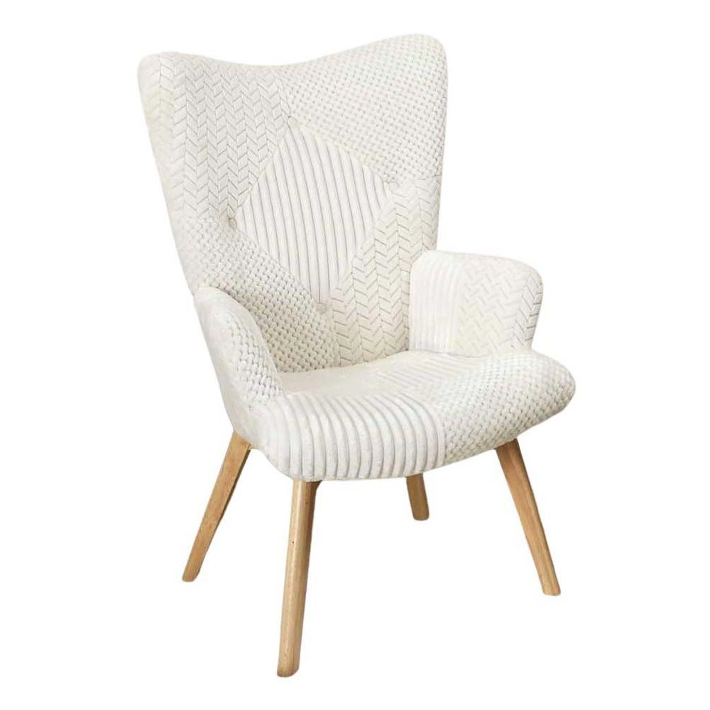 Fauteuil patchwork blanc helsinki