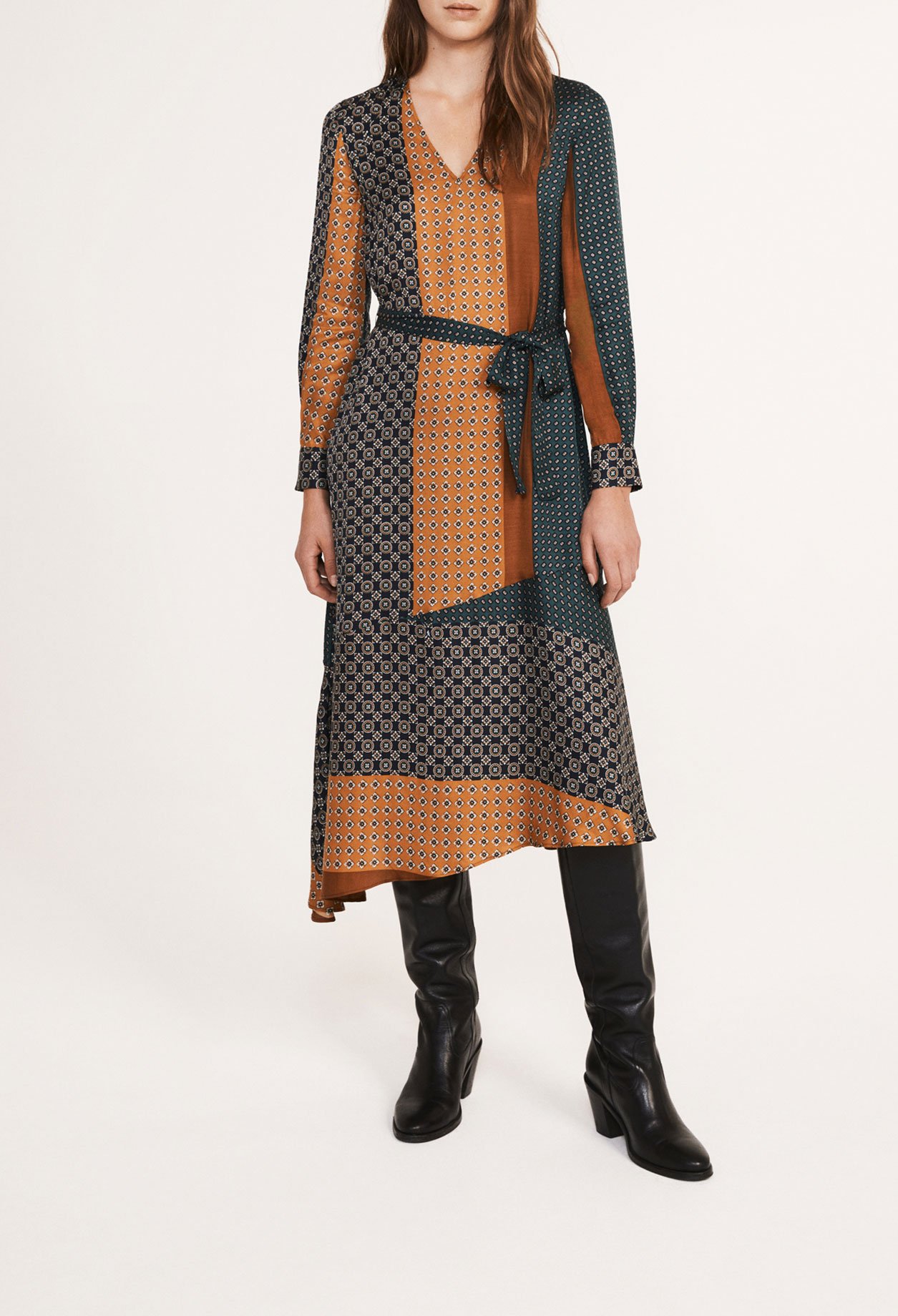 Robe longue imprimee