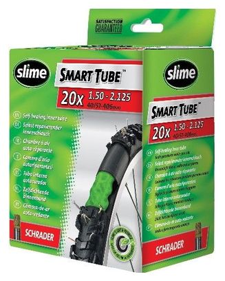 Chambre à air valve Schrader avec liquide anti-crevaison Slime 20 x 1.50-2.125