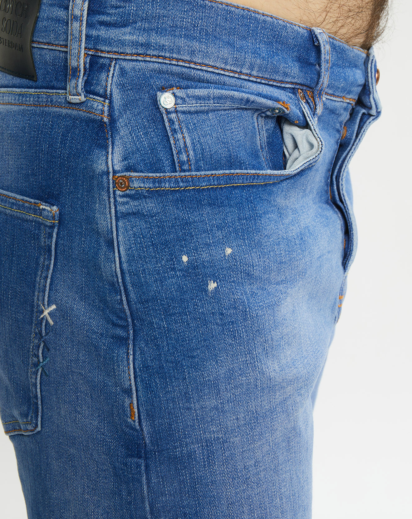 Scotch & Soda Jean Loose Dean Tapered bleu