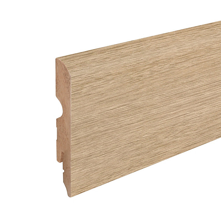 Plinthe arrondie MDF décor 11 chêne naturel GoodHome 220 x 8 cm, ép.13 mm