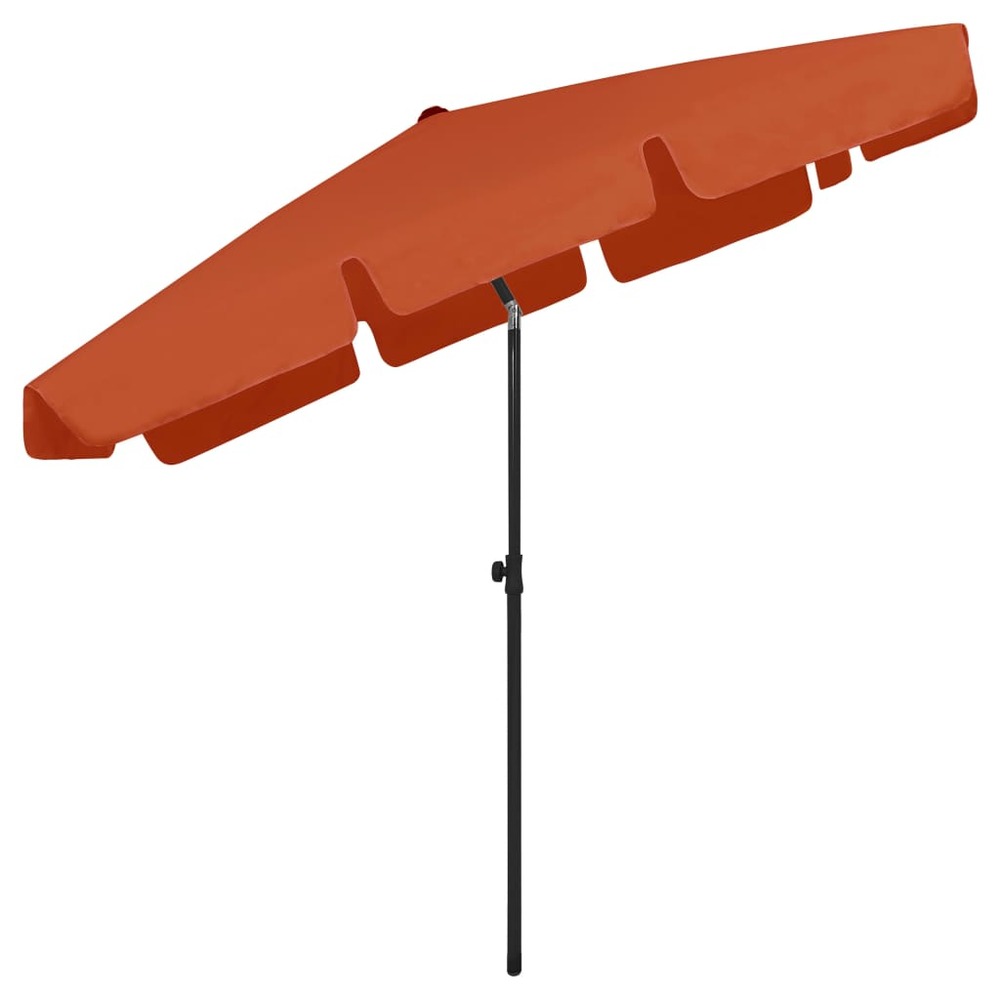 Parasol de plage 200 x 125 cm orange