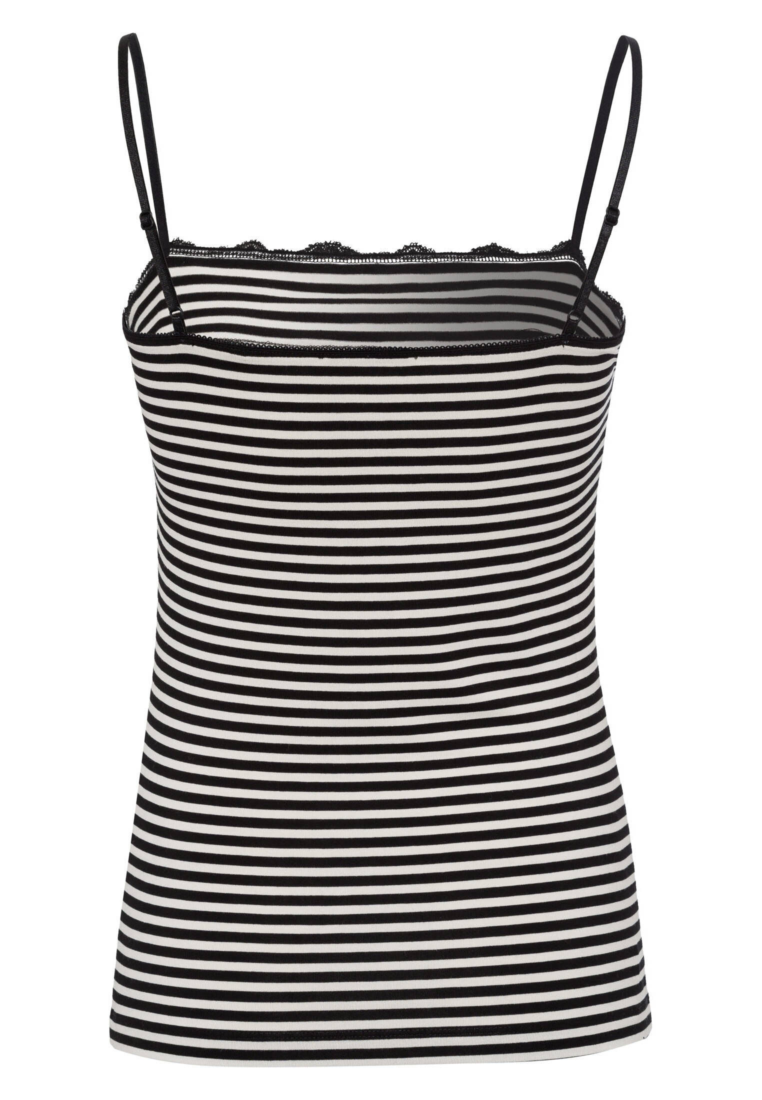 zero| Damen Top mit Spitzenkante