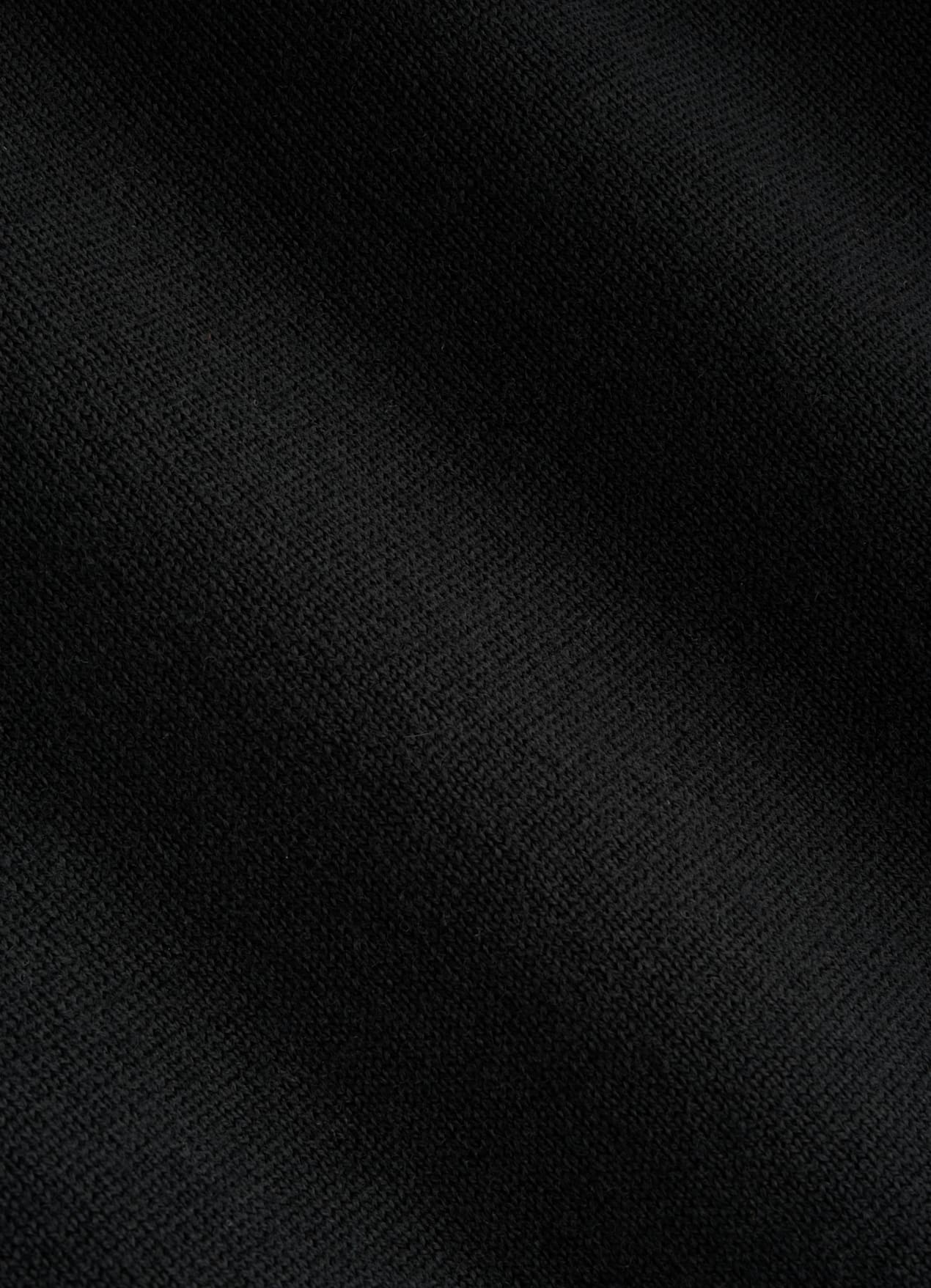 Polo manches longues Merino noir