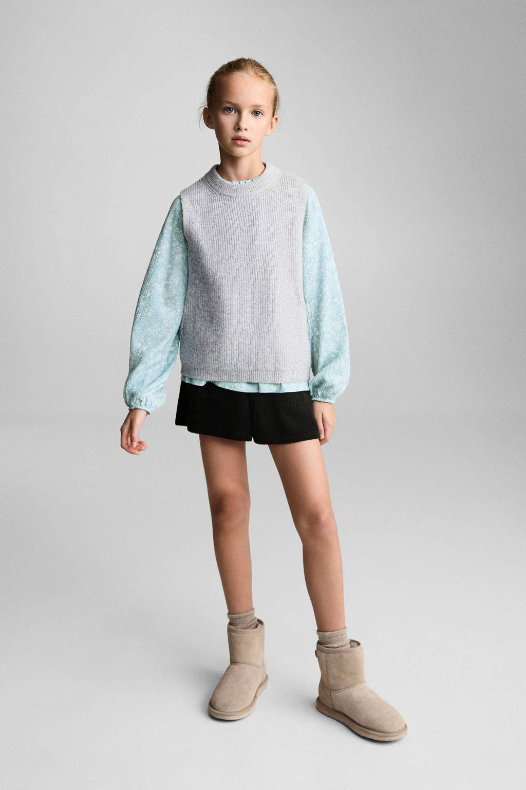 Mango Kids blousetop turquoise