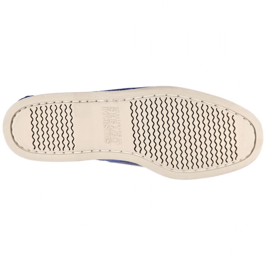 DOCKSIDES PORTLAND JIB Navy-DarkGrey-MidGrey-Chaussures bateau pour homme en suede marine et gris Portland