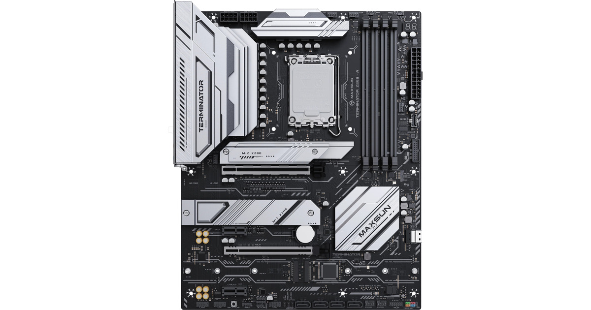 MAXSUNMS-Terminator Z890-A socket 1851 moederbord  (Zwart, RAID, 2.5 Gb-LAN, Sound, ATX)