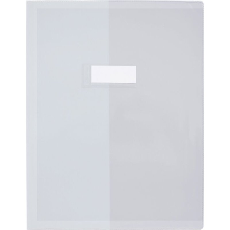 Protège-cahier elba standard pvc cristal 20/100e rabat a4+ 240x320mm incolore