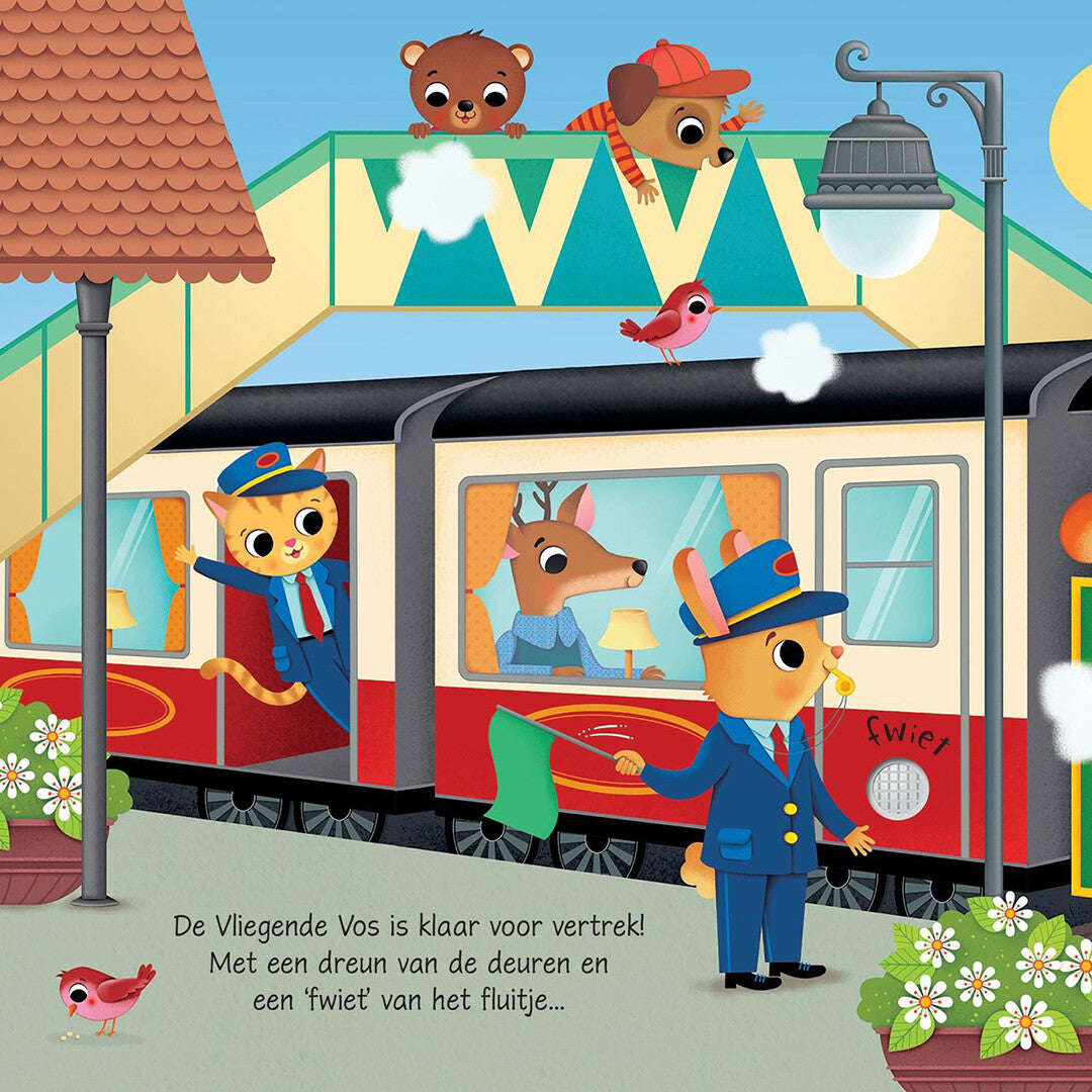 Uitgeverij usborne geluidenboek met de trein