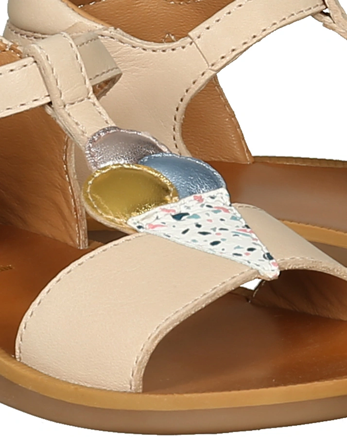 Leder-Sandalen POPPY – ICE CREAM in altrosa