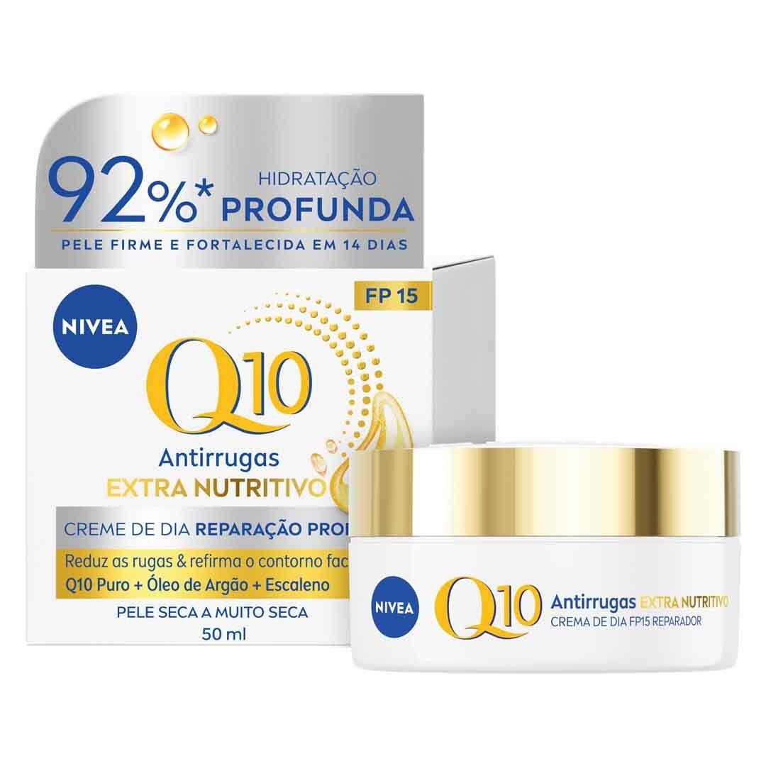 NIVEA  Q10 Antirrugas - Creme de Dia (Pele Extra Seca) - 50ml