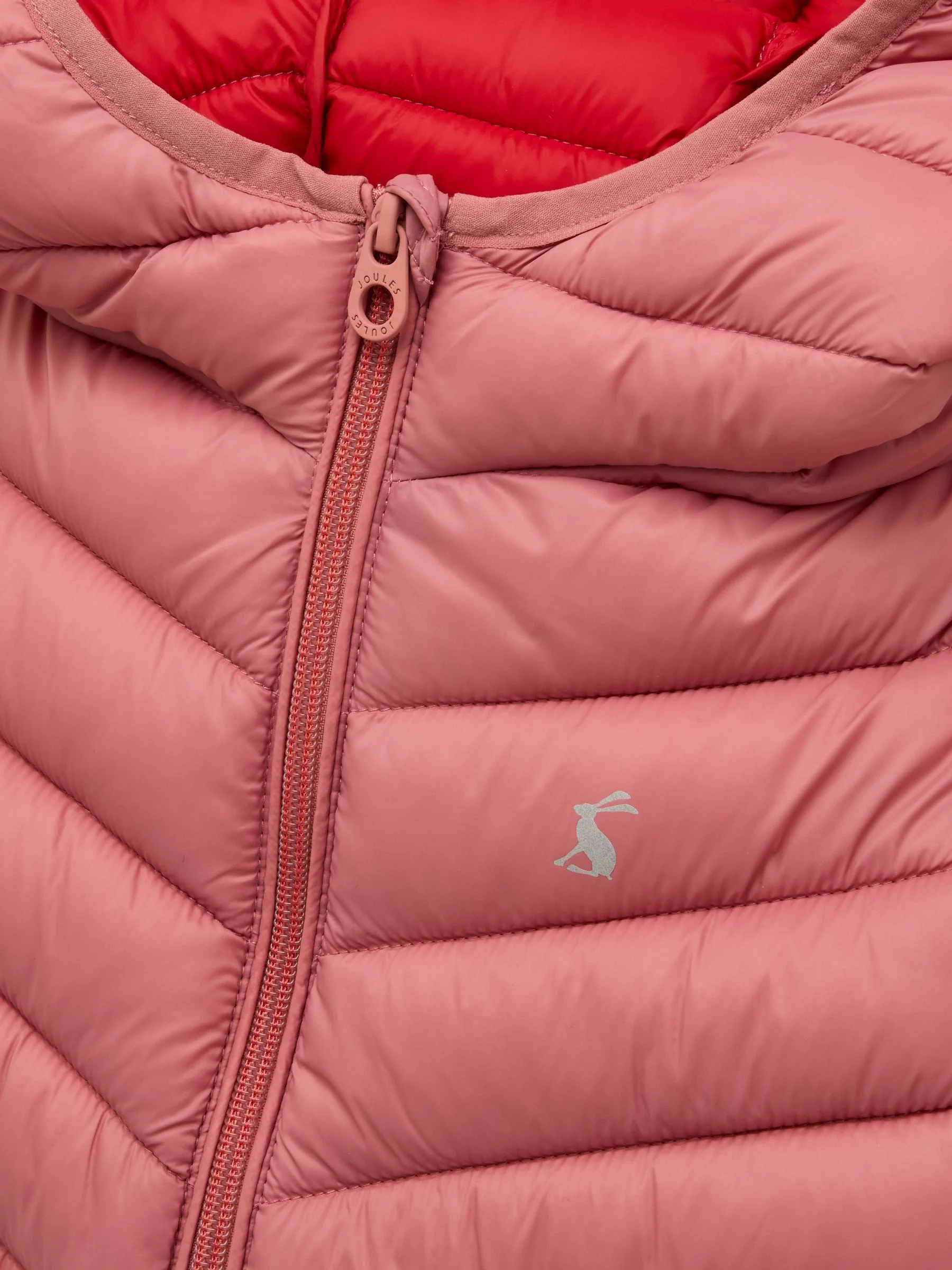 Roze - Joules Cairn regenbestendige gewatteerde jas met capuchon voor kinderen