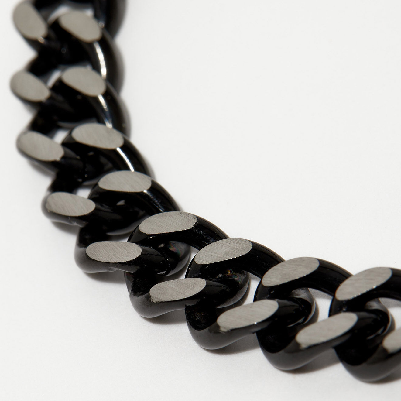 Jacobson Bracelet Maillons en Acier noir