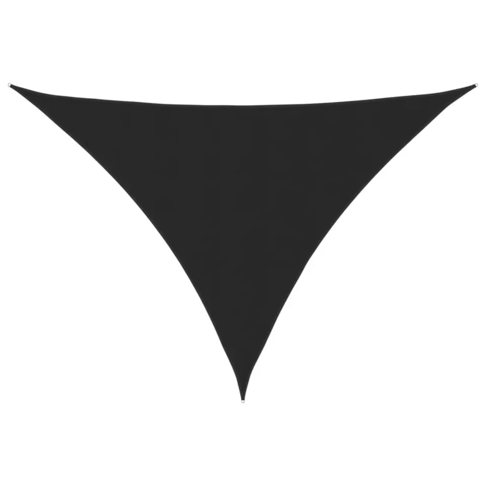vidaXL - Zonnezeil - Zwart - 3.5 x 3.5 x 4.9 m