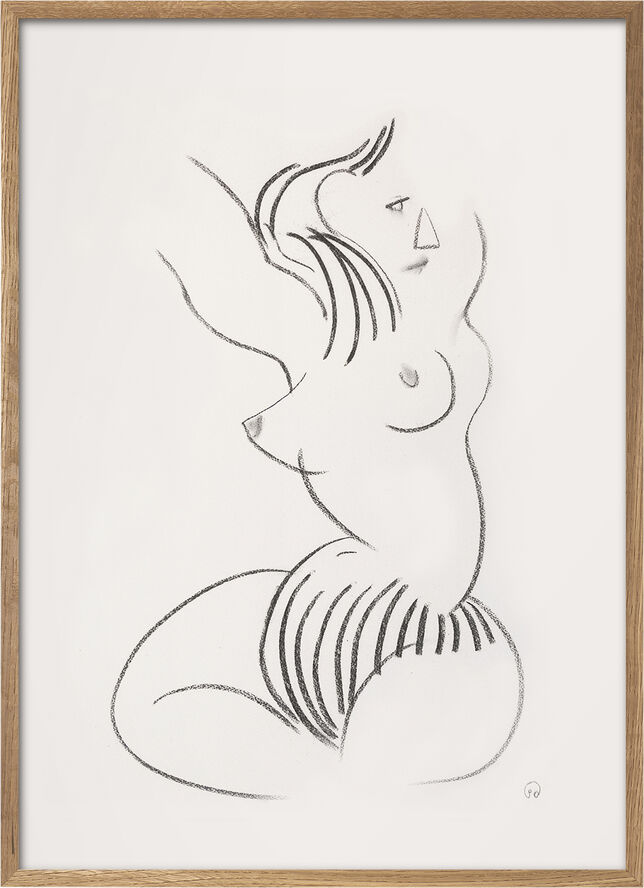 Poster & Frame Cloudy Flerfarvet