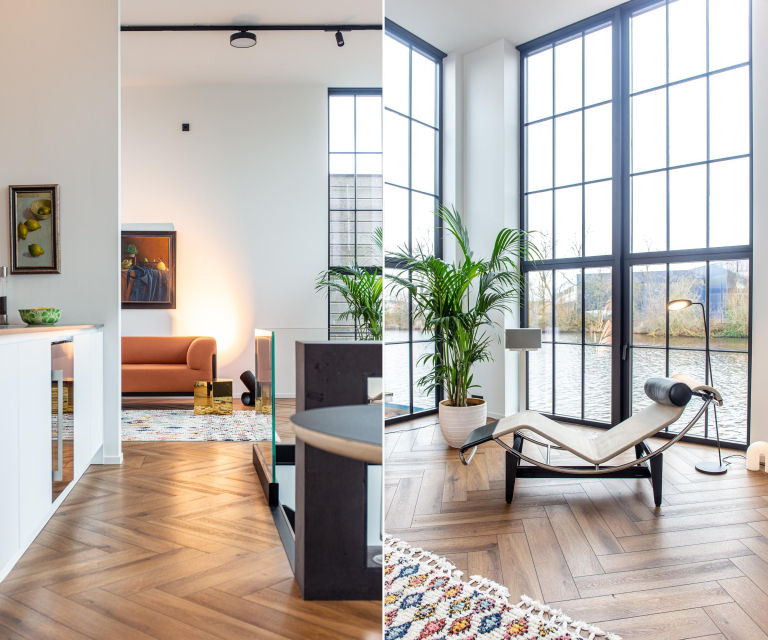 Muuto Leaf vloerlamp LED koper bruin