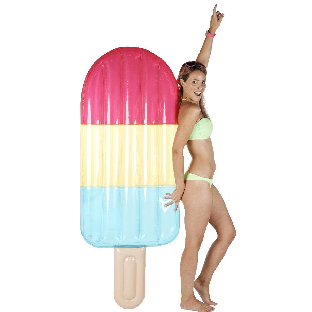Matelas gonflable design glace multicolore