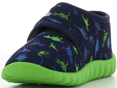 Jurassic World Tøfler, Navy/Light Green