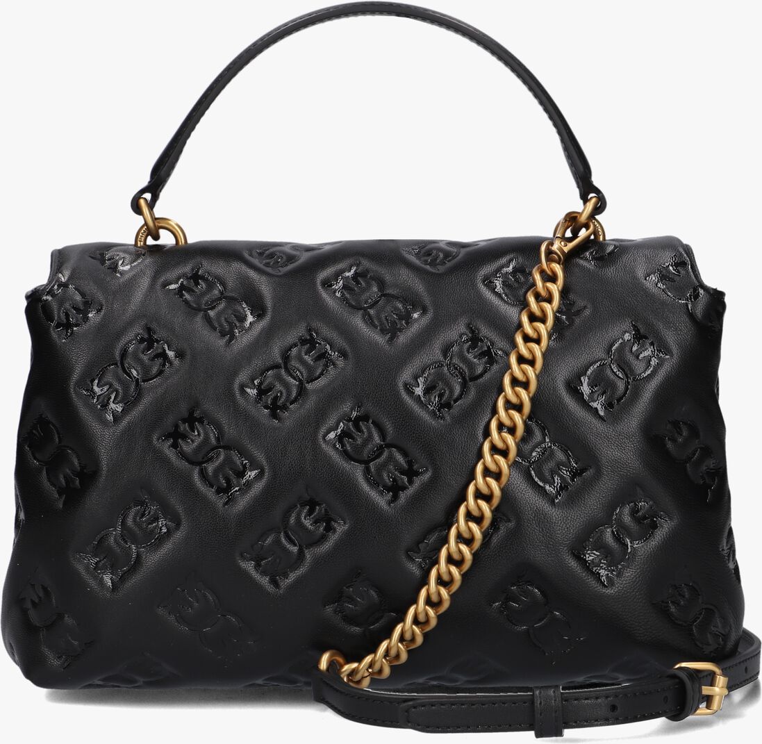 zwarte pinko schoudertas love lady puff