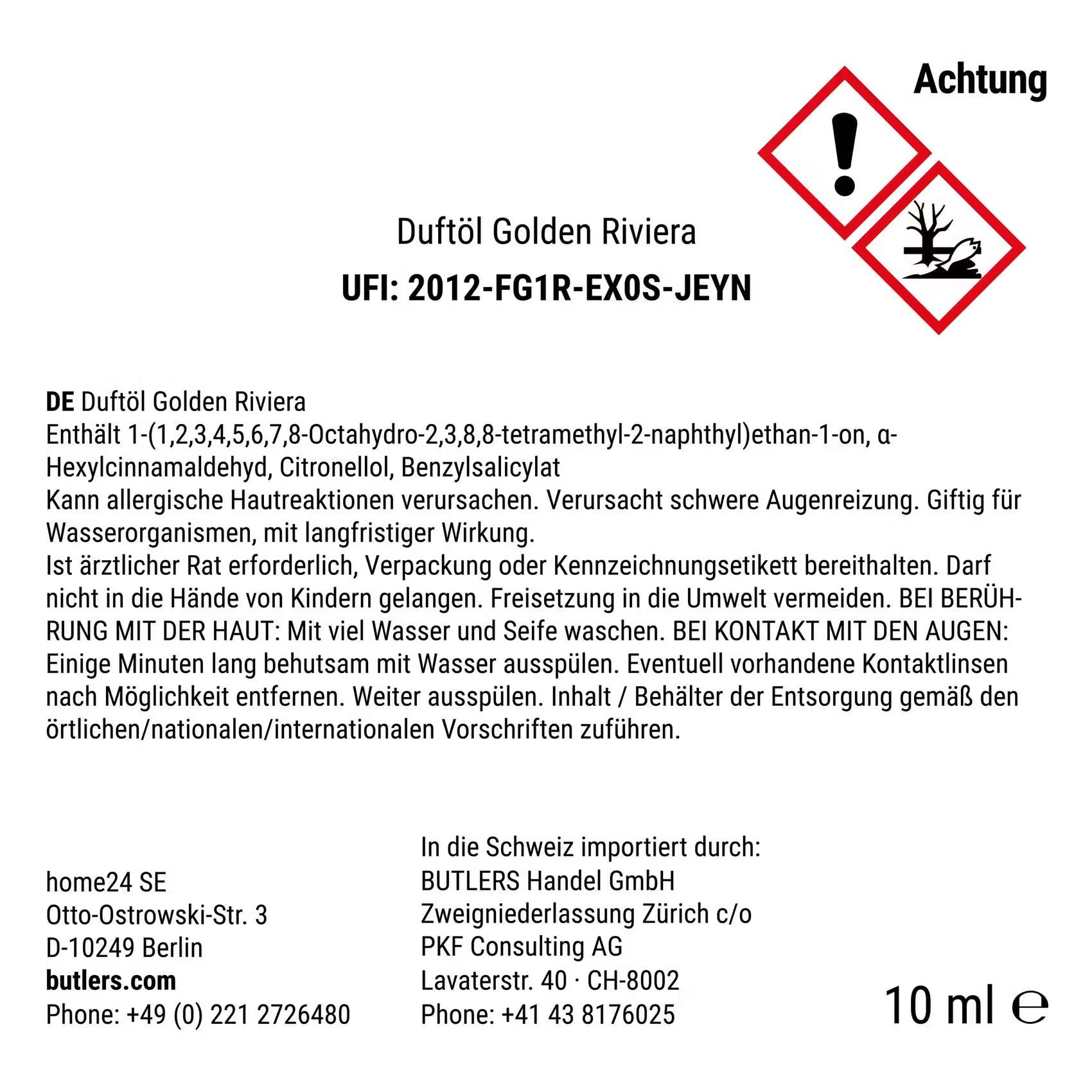 SUPREME Duftöl Golden Riviera