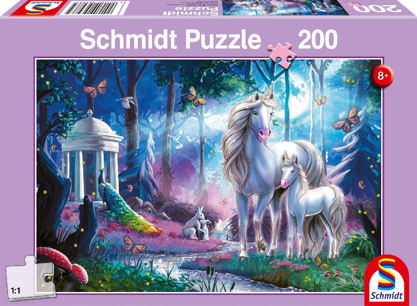 Einhornstute mit Fohlen