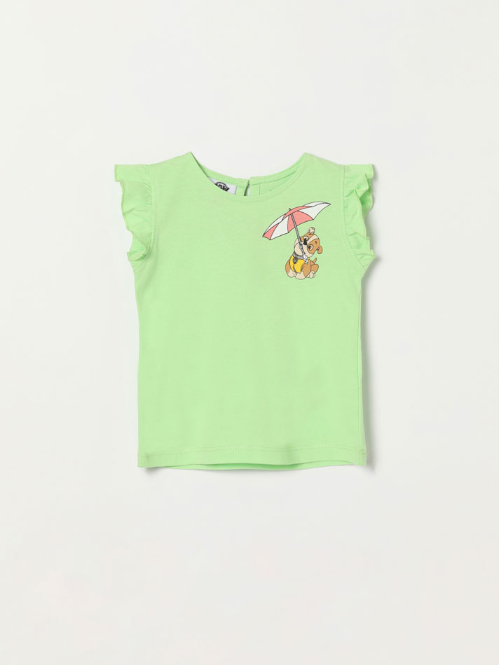 Pacote com 2 camisetas estampadas da Patrulha Canina - Nickelodeon - Pêssego
