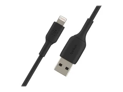 Belkin BoostCharge - Lightning-kabel - Lightning han til USB han - 3 m - sort