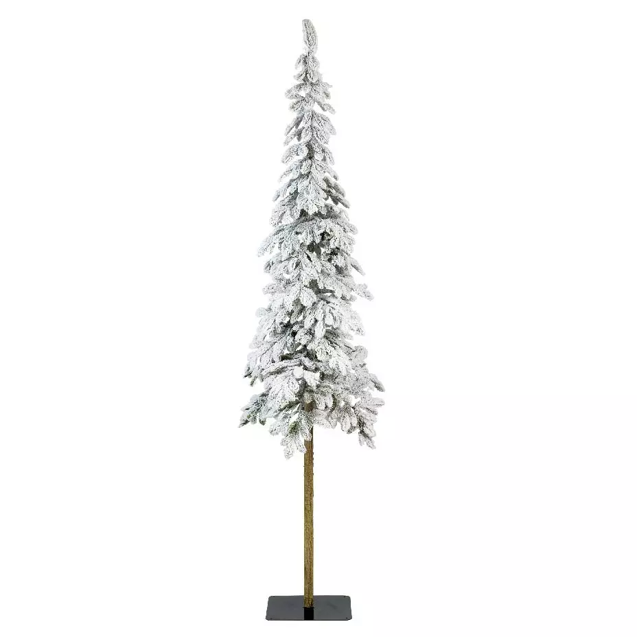 Sapin artificiel de Noël Sierra H180 cm Vert enneigé