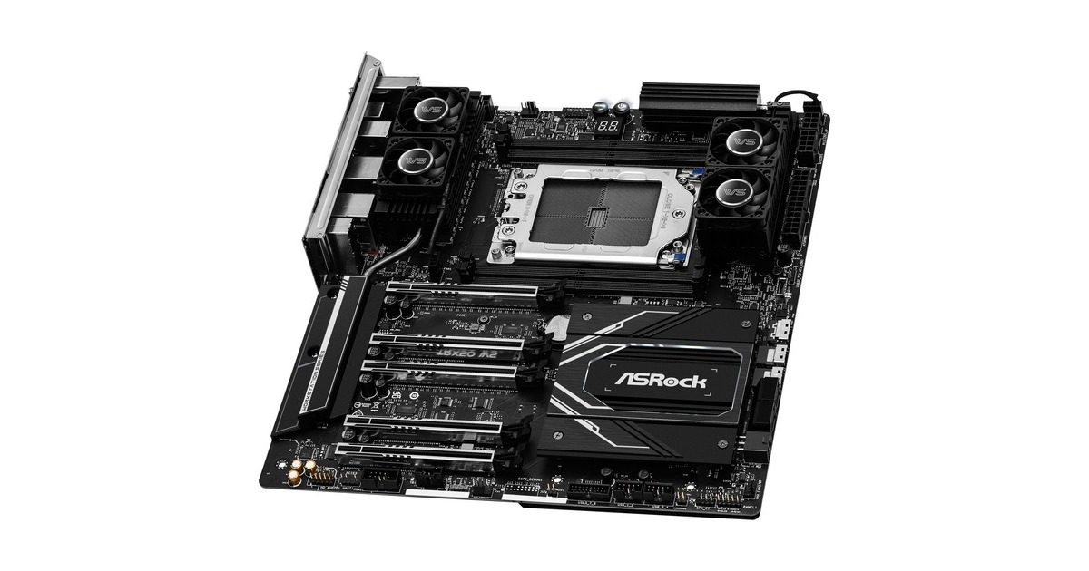 ASRockTRX50 WS socket sTR5 moederbord  (Zwart, RAID, 2,5Gb-LAN, WLAN, BT, Sound, ATX)