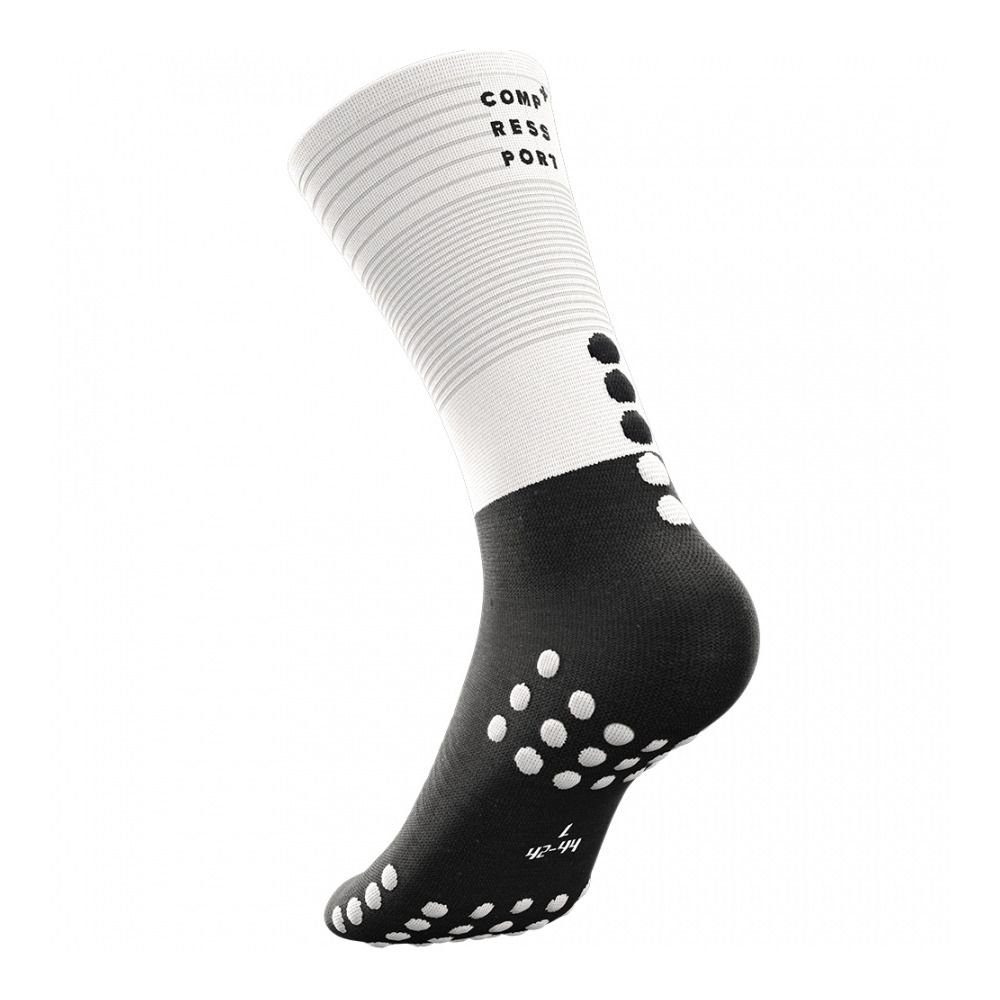 Compressport MID COMPRESSION - Chaussettes white/black