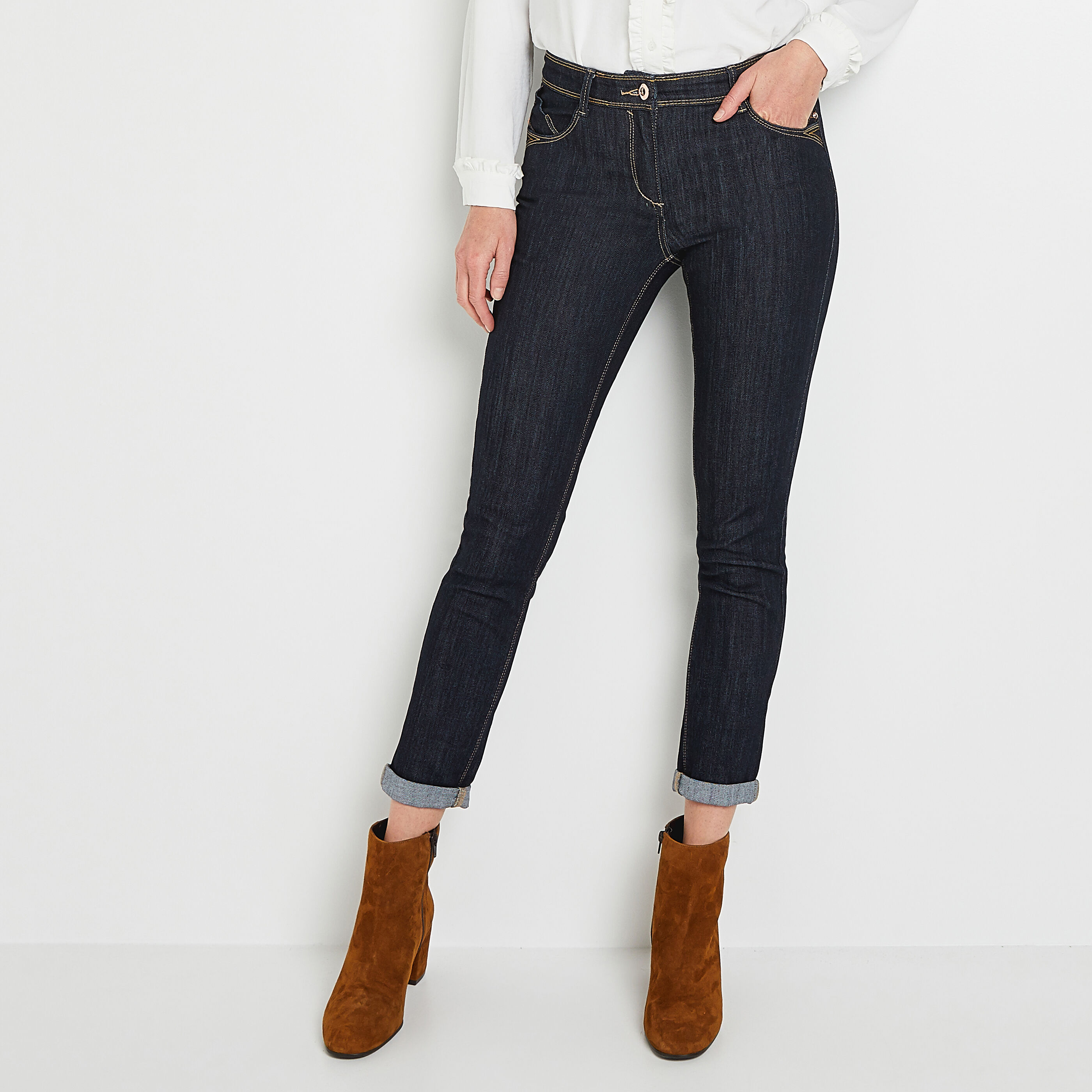 Jean slim TOKYO raccourci femme - BRUT