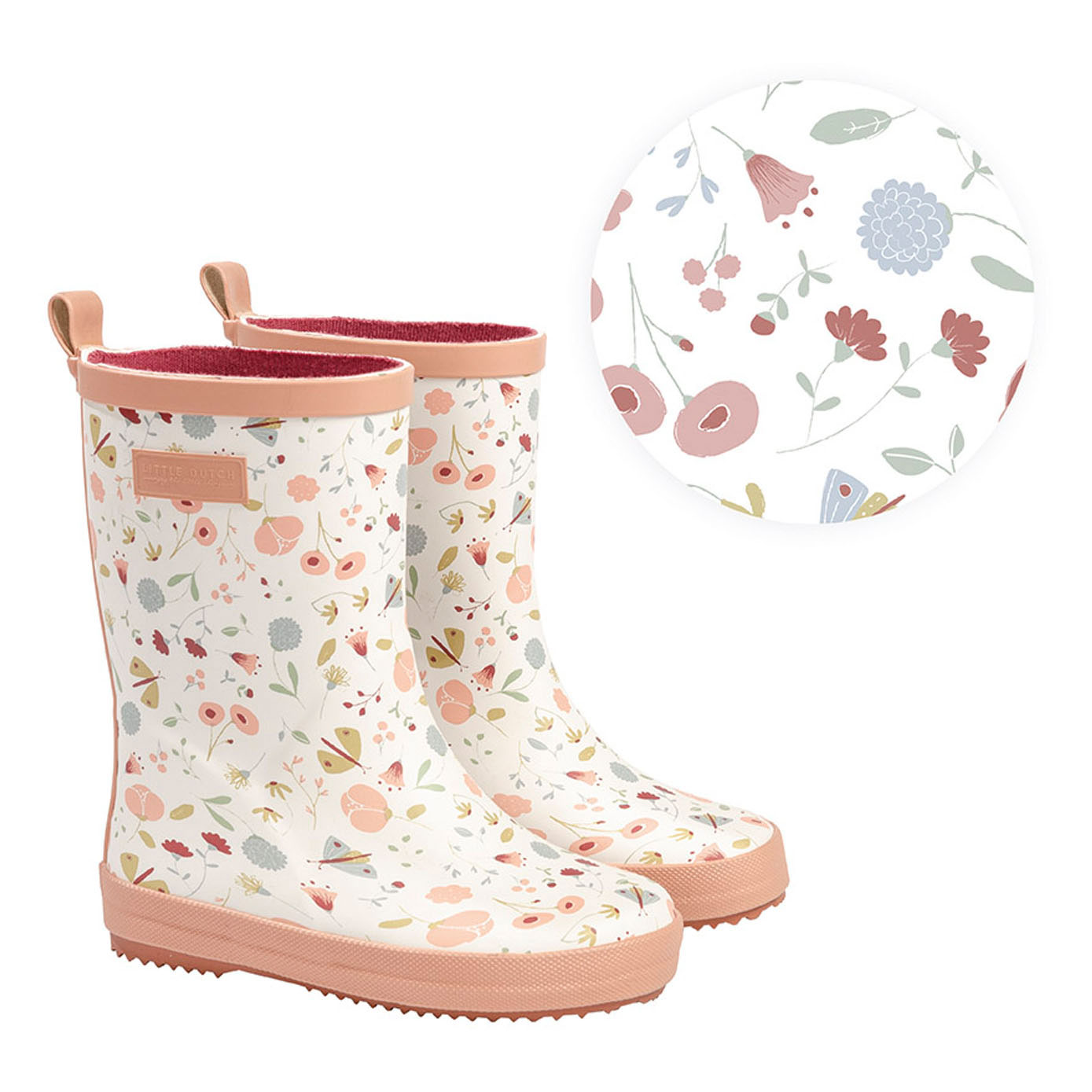 Little Dutch Regenlaarzen Flowers & Butterflies, maat 26/27
