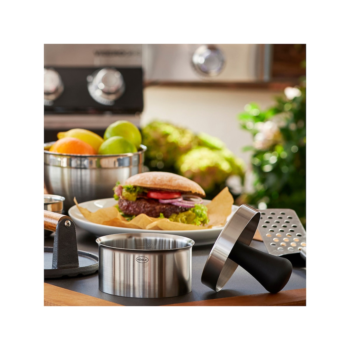 Rösle PRO Hamburger press Dia 12.2 x 9 cm