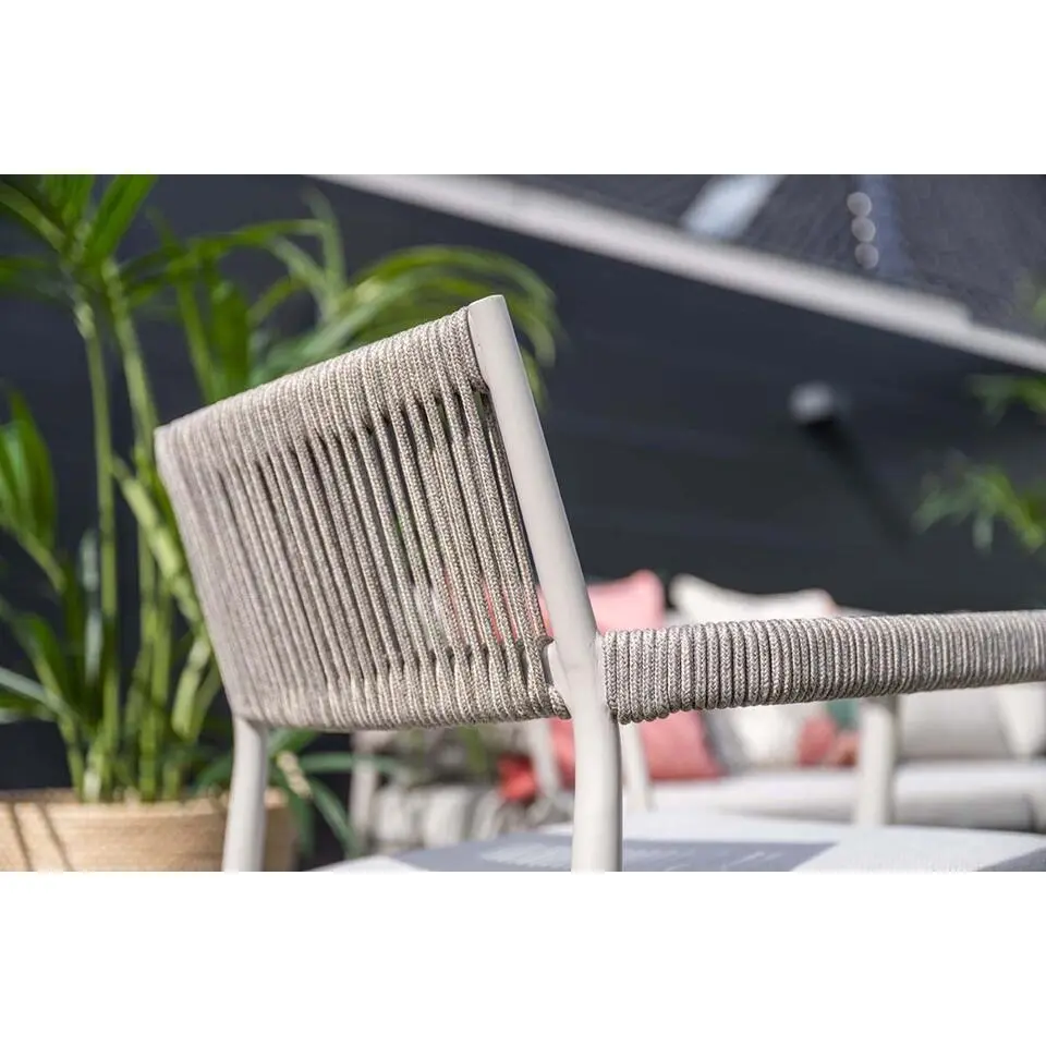 Barcelona dining fauteuil - taupe - rope grey sand - valley sand