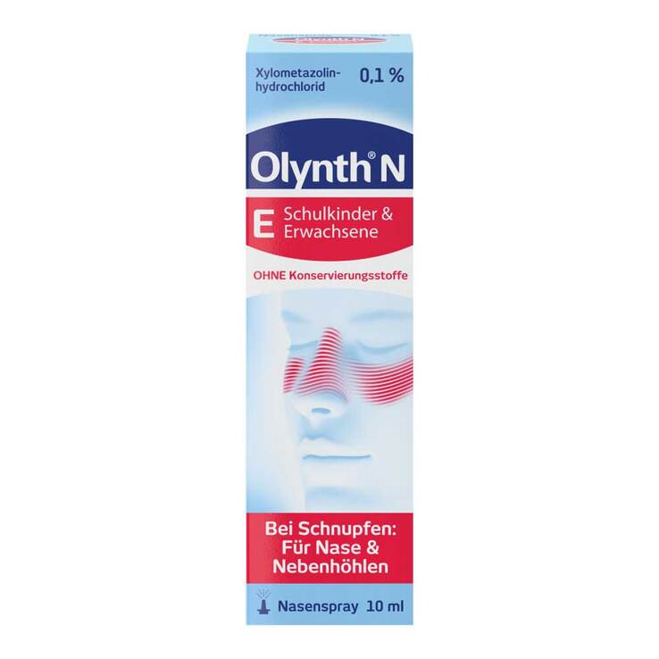 Olynth Nasenspray für Erwachsene ohne Konservierungsmittel, 10 ml