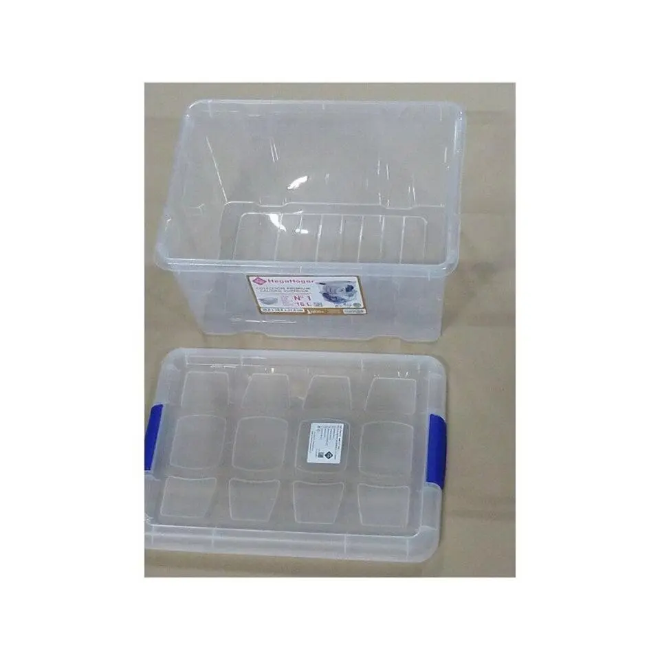 Hega Hogar Opbergbox - met deksel - 39 x 29 x 21 cm - 16L