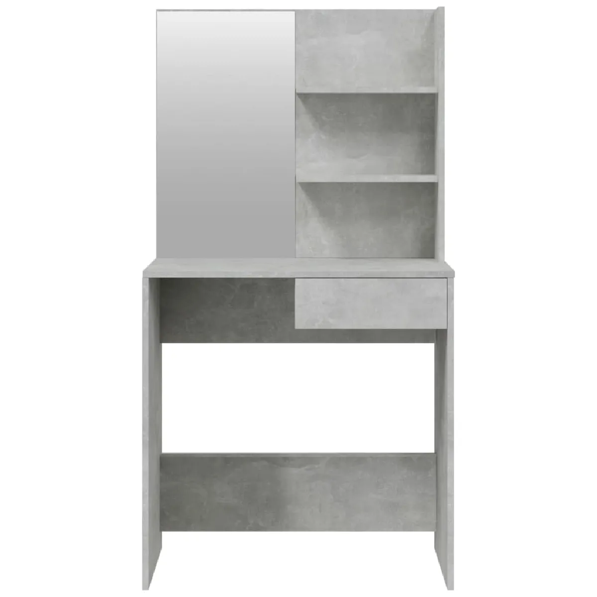 Helloshop26 Coiffeuse design contemporaine - Gris béton