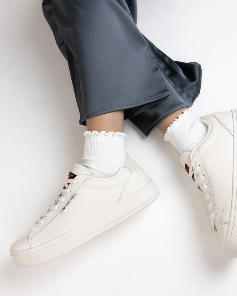Tommy Jeans Cupsole Lage sneakers  - wit